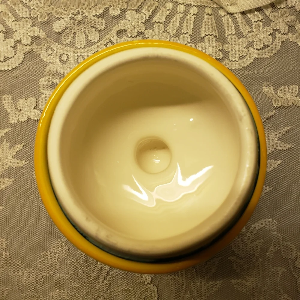 Vintage GEI Canister Peaches & Grapes Sealing Lid